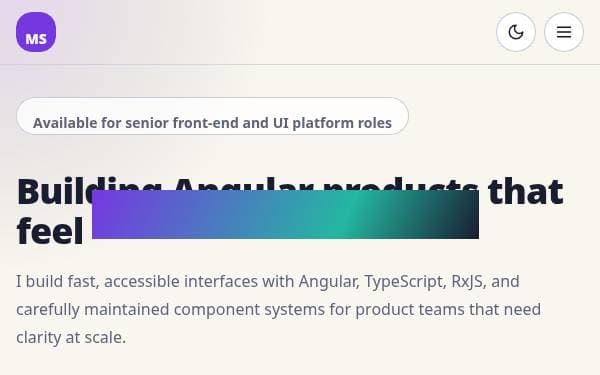 Screenshot of Prism Portfolio