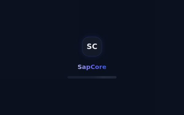 Screenshot of SapCore Academy