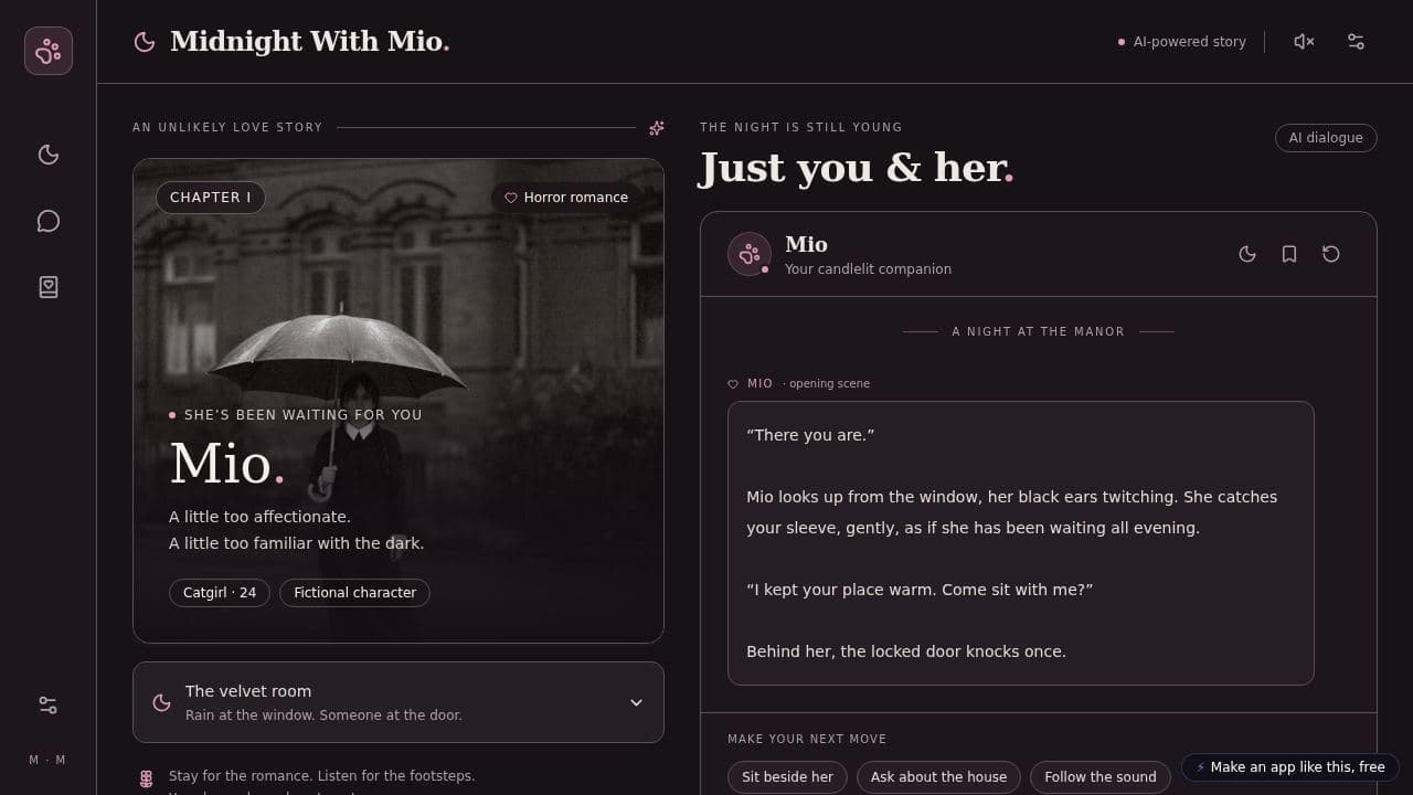 Screenshot of Midnight With Mio