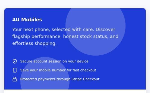 Screenshot of 4U Mobiles Store