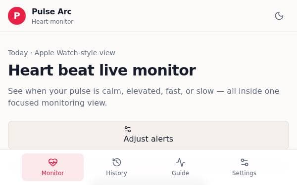 Screenshot of Pulse Arc