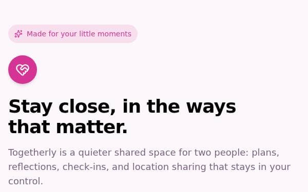 Screenshot of Togetherly