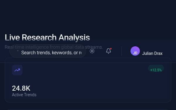 Screenshot of Vortex Trend Intelligence