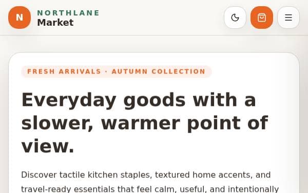 Screenshot of Northlane Market