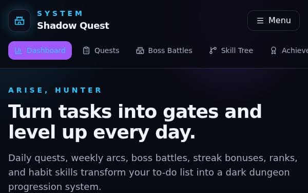 Screenshot of Dungeon Quest Planner