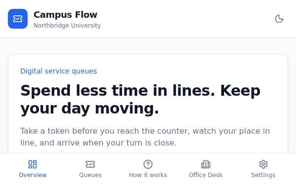 Screenshot of Campus Flow