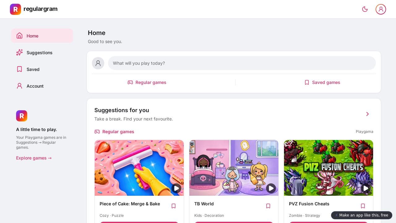 Screenshot of Playgama Game Integration